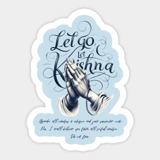 Let Go Let Krishna Sticker